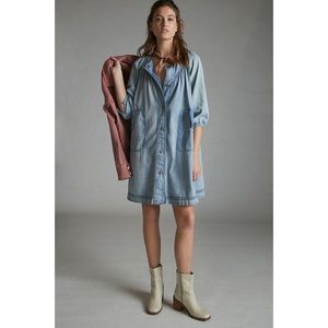 Anthropologie Jules Chambray Tunic Dress